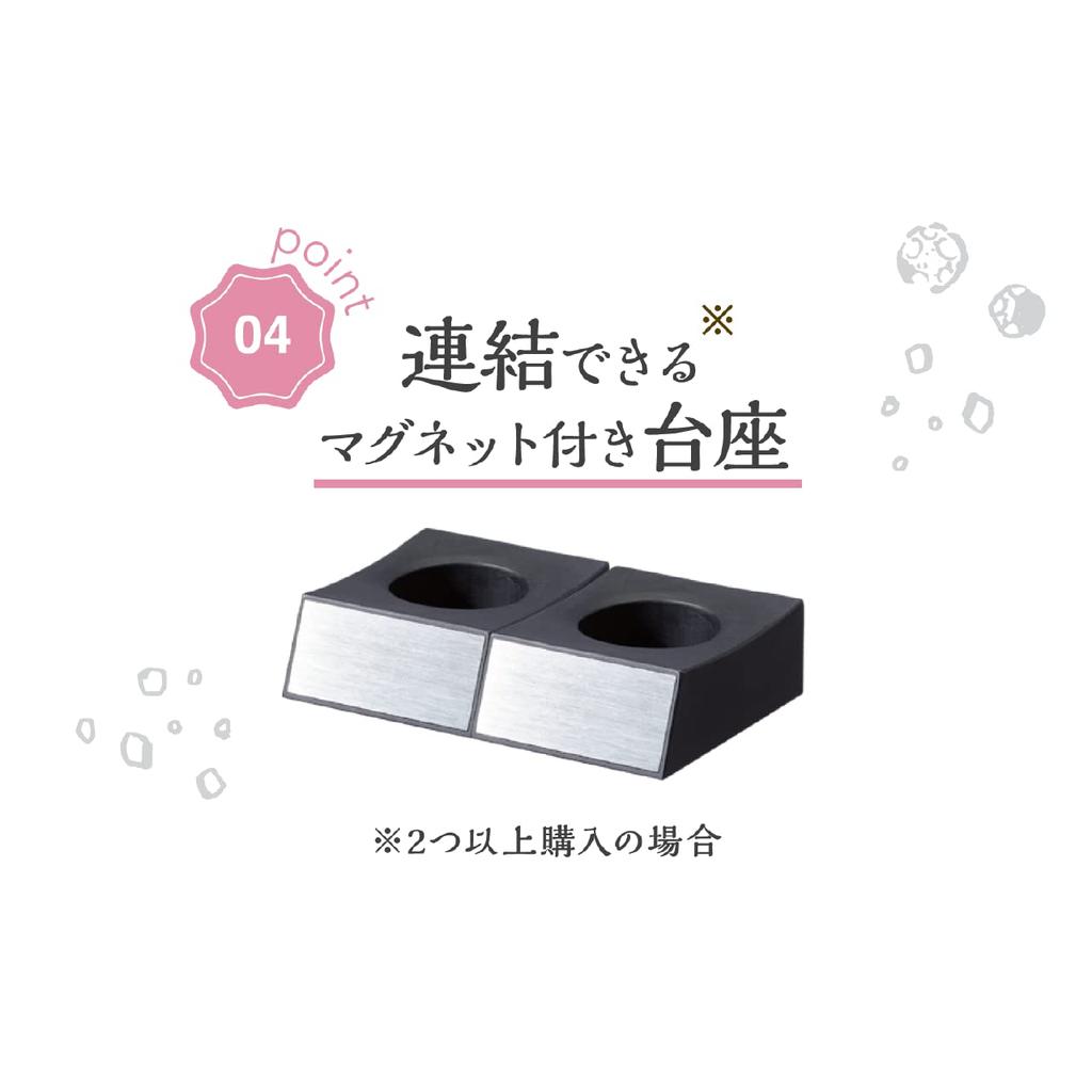 Koizumi Electric Grained Rock Adjustable with One Silver Mill, Pepper, Salt, Coarseness, One-Push Hand, KPM-0100/S