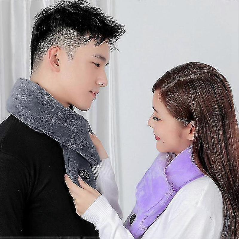 Fever Heating Massage Scarf Men And Women, Winter New Warm Usb Charging