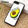 Krajews avocado Pattern Soft Phone Case Cover For iPhone 16 15 SE2020 14 6 7 8 plus 11 12 13 pro max coque Shell Fundas
