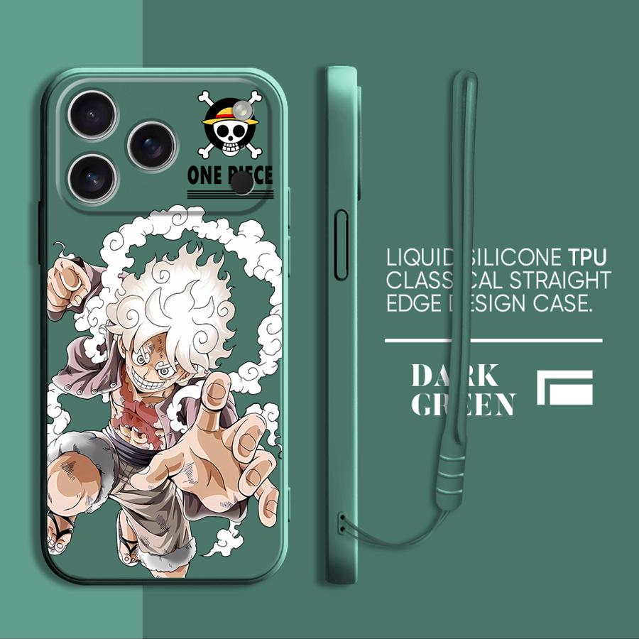 One Piece Cartoon Cute Phone Cover Case for Apple iPhone 17 Pro Max 11 7 8 XS XR 12 Plus 16 Air 15 13 Mini