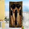 Deer Beach Towel Soft Durable Quick-Dry Comfortable Lightweight Perfect for Traveling Yoga Camping and Swimming