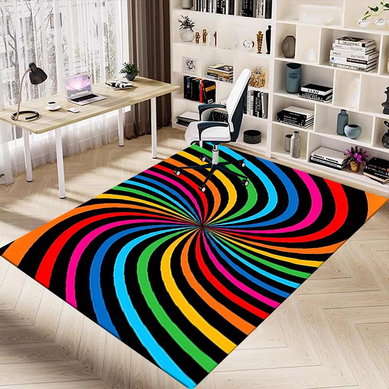 1PC Colorful Swirl Extra Large Non Slip Floor carpet, Office, family, bedroom, Studio   Large Area Rug Indoor Rugs, , Vibrant Colors