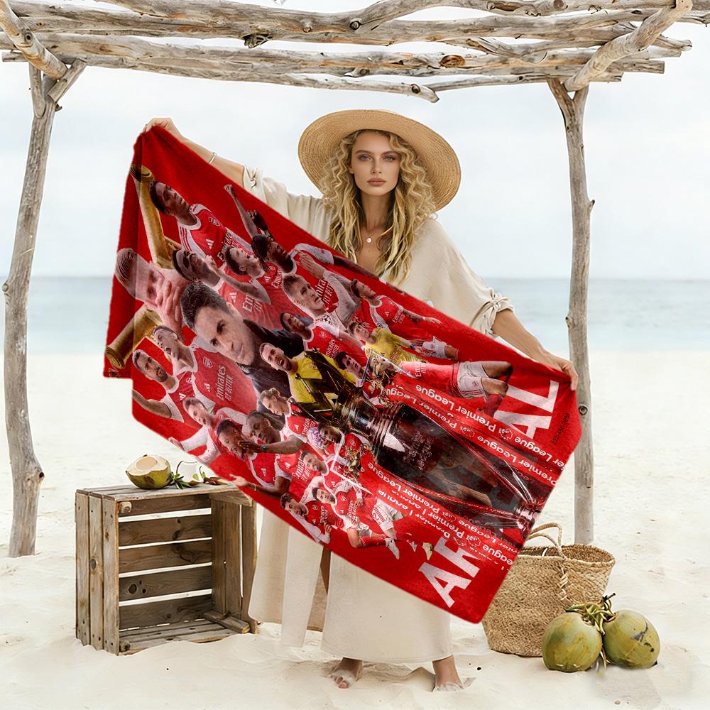 Arsenal Football Player Beach Towel Quick-Dry Soft Microfiber Comfortable Lightweight
