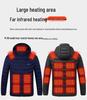 Heated Cotton Coat with Intelligent Temperature Control for Outdoor Couples