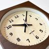 KATOMOKU Dual use clock 6 Brown radio clock continuous second hand km-131BRRC