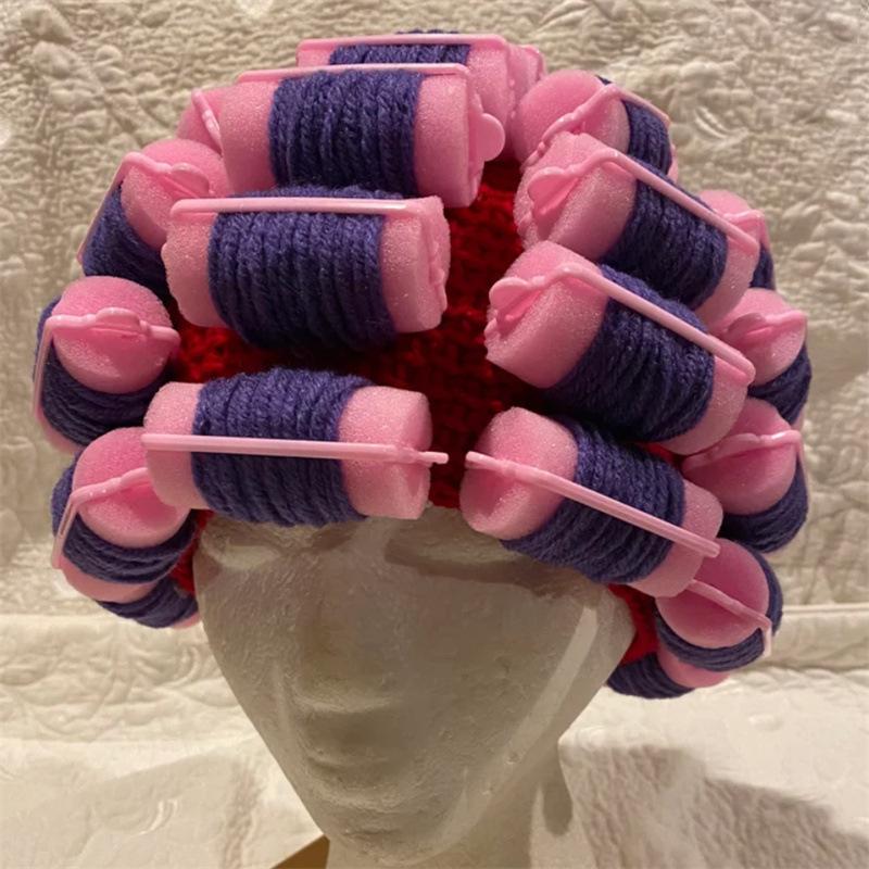 New Hand-knitted Color-blocked Clown Hat, Fashionable and Personalized Adult Pullover Hat