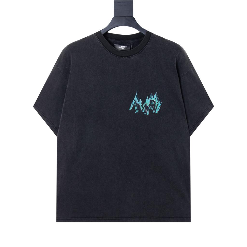 6506 Amiri 2026 Estate Nuova Maglietta Unisex Larga Cotone di Alta Qualità Taglie Forti Maglietta per Coppia