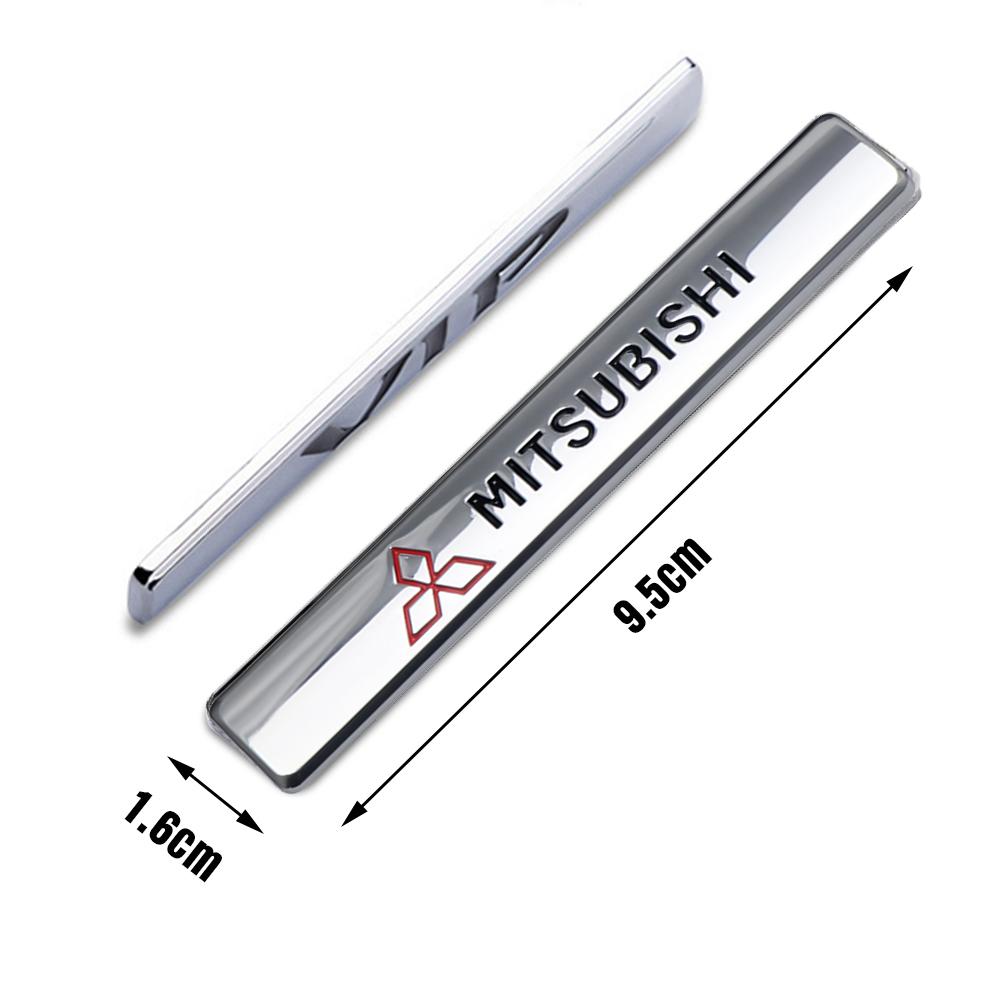 3D Metal Strip Sticker Car Body Decoration Sticker For Mitsubishi Ralliart Lancer EX Outlander 3 Xl L200 Pajero ASX Accessories