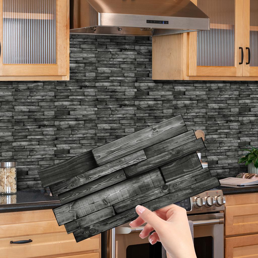 12/24/48pcs Peel And Stick Tile Sticker Self Adhesive Stick On Tile Backsplash For Kitchen Bathroom, Bedroom Decoration