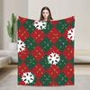 New Year Plaid & Pattern Flannel Blanket Winter  Warm Throw Blanket for Children Home Decor Novelty Bedspread Sofa Bed Cover