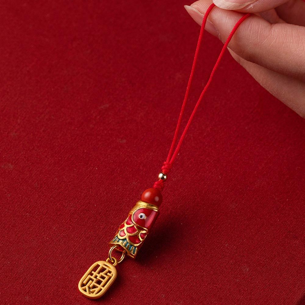 Phone Charms Koi Phone Lanyard Chinese Style Koi Mobile Phone Strap  Mobile Phone Decor