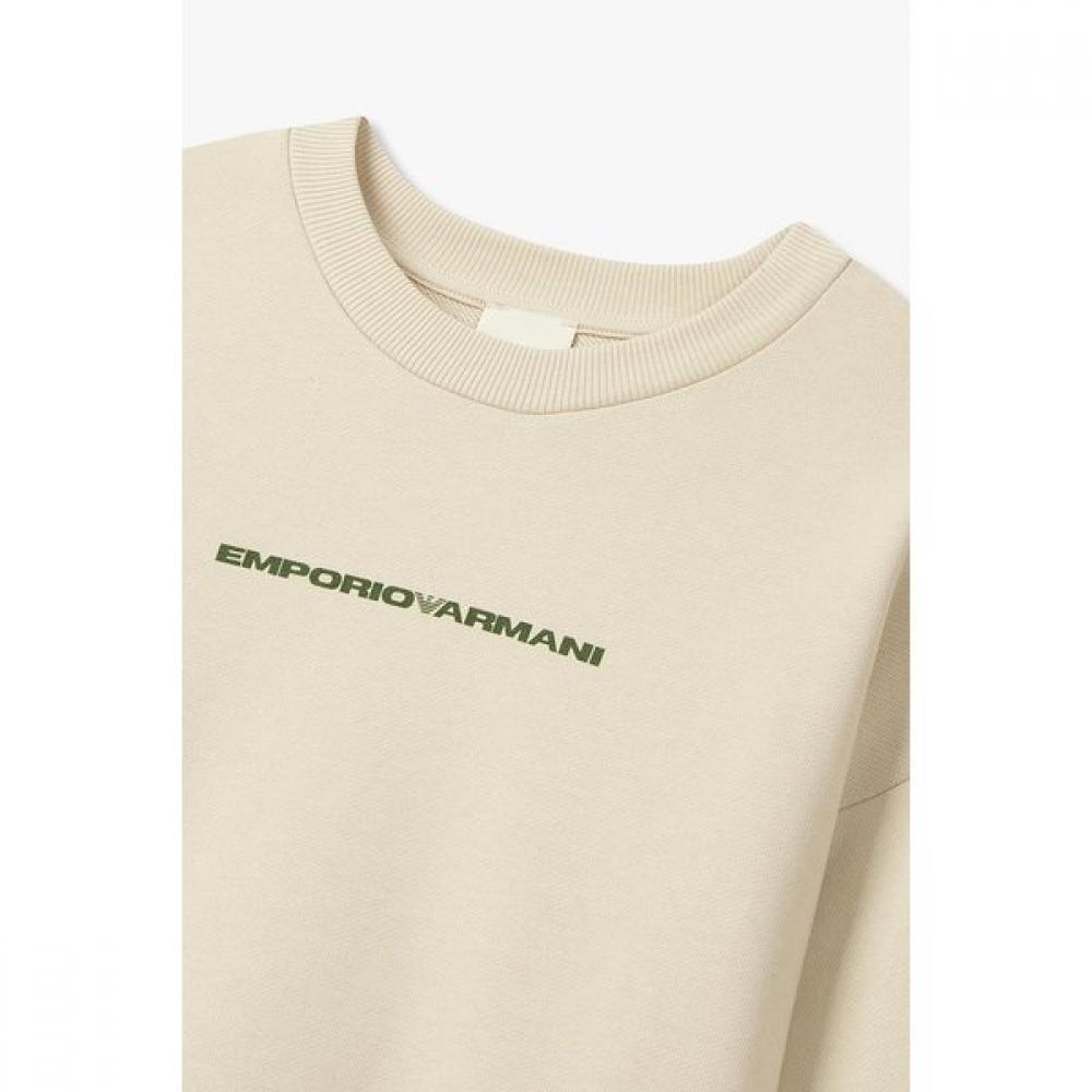 Emporio Armani 25 F W Women S Logo Print Drop Shoulder SWeatShirt A525326514