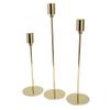 Metal Candle Holder Thin Beautiful Elegant Gold Candlestick Holders for Weddings Table Decoration