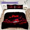 Anime Gengar Printed Bedding Set 3 Piece Soft Microfiber Duvet Cover Set Teens Game Room Decor No Sheet No Filling