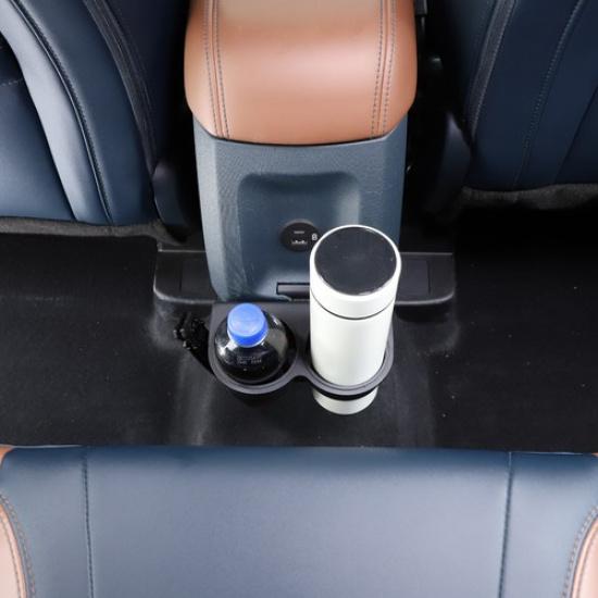 Black Aluminium Alloy Rear Center Console Cup Holder Bracket For Ford Maverick
