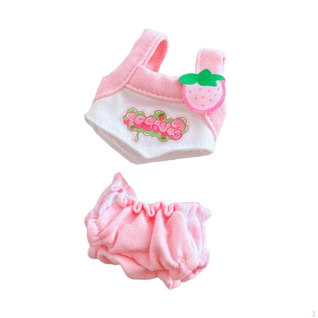 2 Pieces Doll Vest And Shorts Set for Creative Dress Up - DIY Accessories Dolls