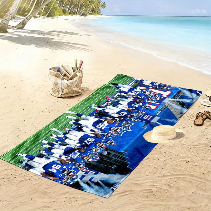 Giants Players Print Beach Towel, Large Soft Quick Dry Towel for Beach Camping Swimming