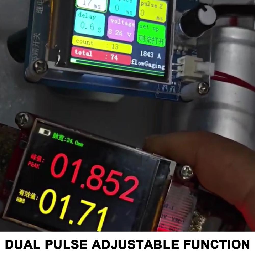 Portable Digital Color Display Spots Welding Machine Dual Pulse Adjustable Spotwelder 180 Degrees
