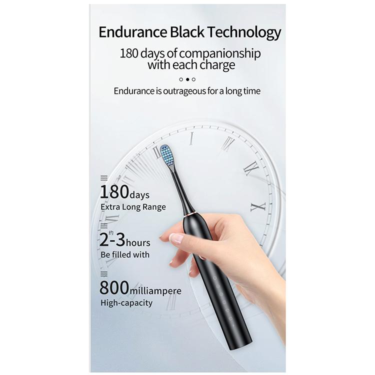 Sonic Electric Toothbrush, Dupont Soft Bristles, 6 Modes, Type-c Charging, IPX7 Waterproof Adult Power Toothbrush