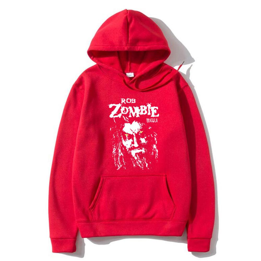Rob Zombie Hellbilly Deluxe Dragula Retro Print Men Plus-size Hoodie Casual Street Horror Harajuku Y2K Long-sleeve Sweatshirt