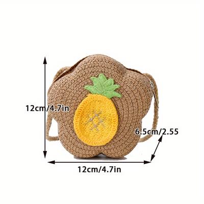12cm Children's Crossbody Bag - Cute Fruit Design, Lightweight and Stylish Beach Vacation Handbag, Casual Crossbody Bag