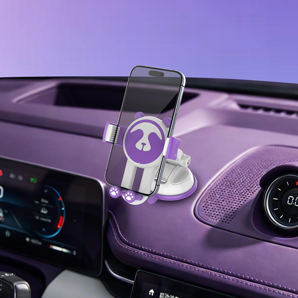 Car Dashboard Phone Holder with Suction Cup - Multi-Functional Navigation Bracket