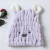 Coral Velvet Cartoon Shower Cap Soft Absorbent Hair Dry Cap Children's Hair Dry Cap