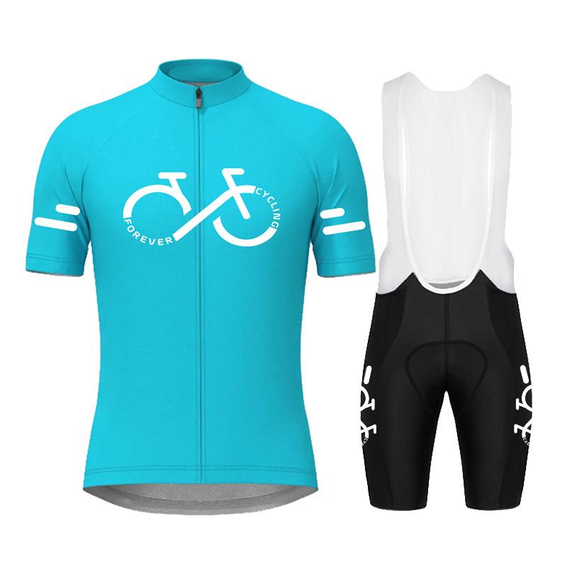 

Outdoor Sports Road Cycling Suit Men s and Women s Short Sleeve Quick-Drying Breathable Strap Cycling Suit Set 2026 Summer Breathable Cycling Suit Set XS