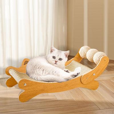 Cat Scratcher Bed Furniture Protector Activity Center for Indoor Cats Hammock