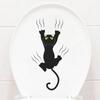 Removable Wall Sticker Funny Cat Toilet Seat Decals Creative WC Sticker