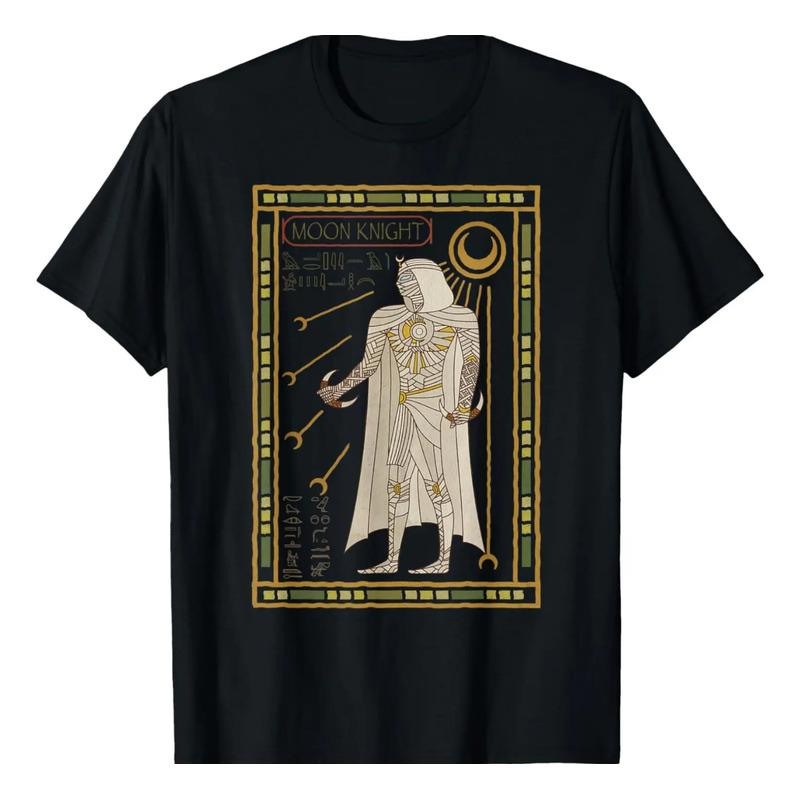 Camiseta Marvel Moon Knight Tarot Card Hieroglyph Poster S разноцветный