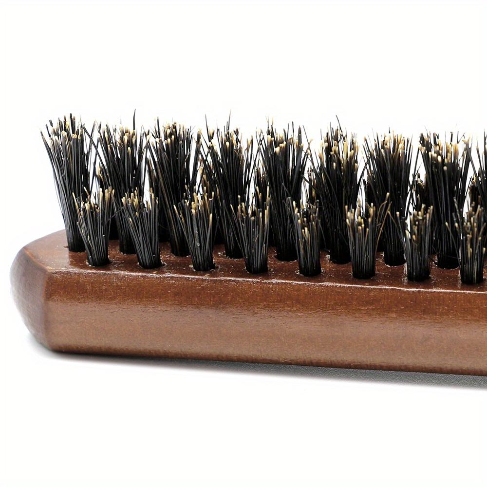 Natürliche Borsten Haar Flauschigen Kamm Holz Griff Haarbürste Anti-statische Barber Haar Kamm Kopfhaut Massage Friseur Styling Werkzeug