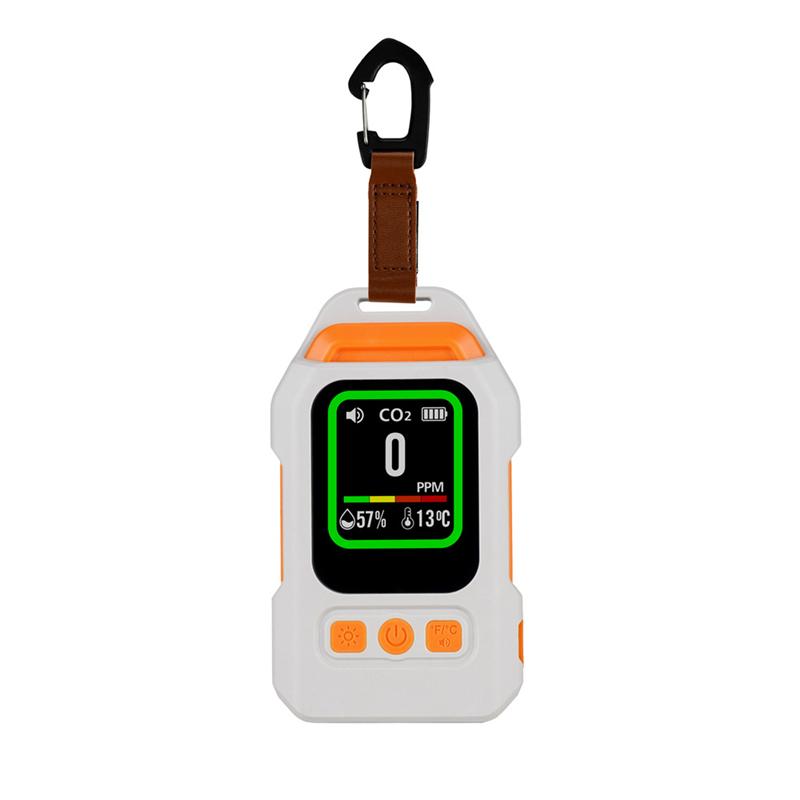 New 4 IN 1 Carbon Monoxide Detector with Alarm LCD Display Screen Humidity Temperature Detection CO Detector for Outdoor Air Concentration Monitoring