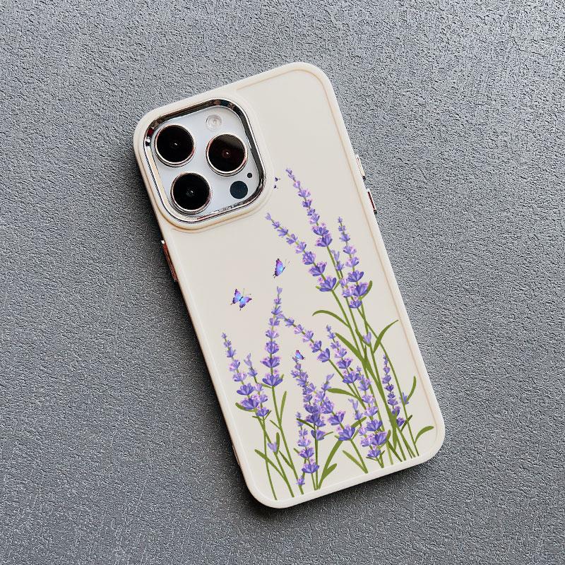 Flower Luxury Silicone Phone Case For  iphone 13 12 Pro Max 15 7 8 plus X XR XS 11 14 Pro Max Shockproof Soft Shell Cover Fundas