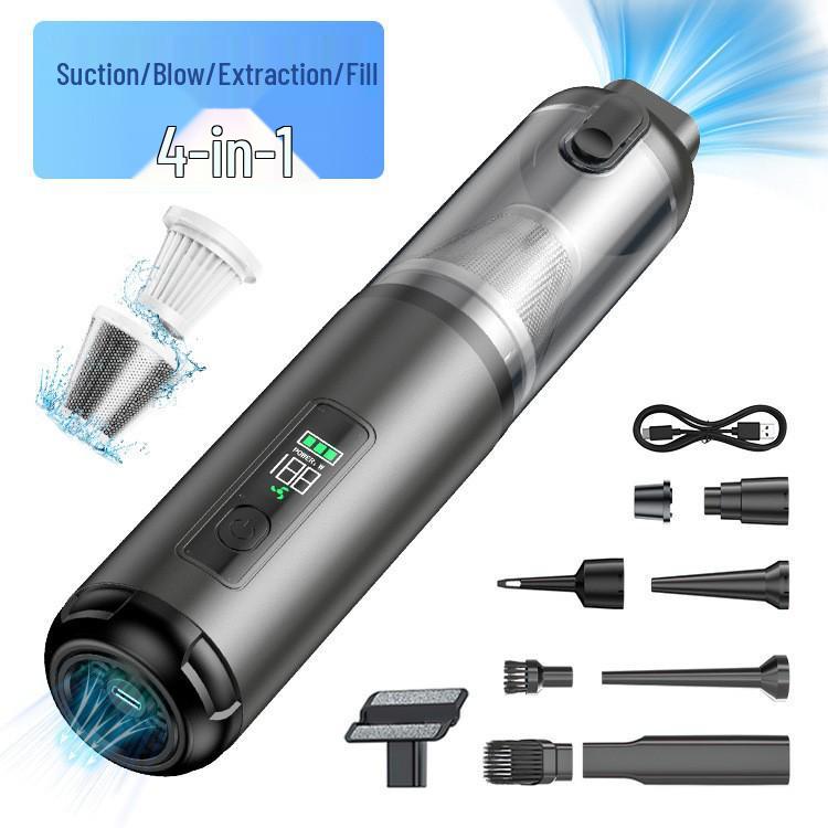 "Wireless Dual-Purpose Car Vacuum: Strong Suction & Blowing for Interior"