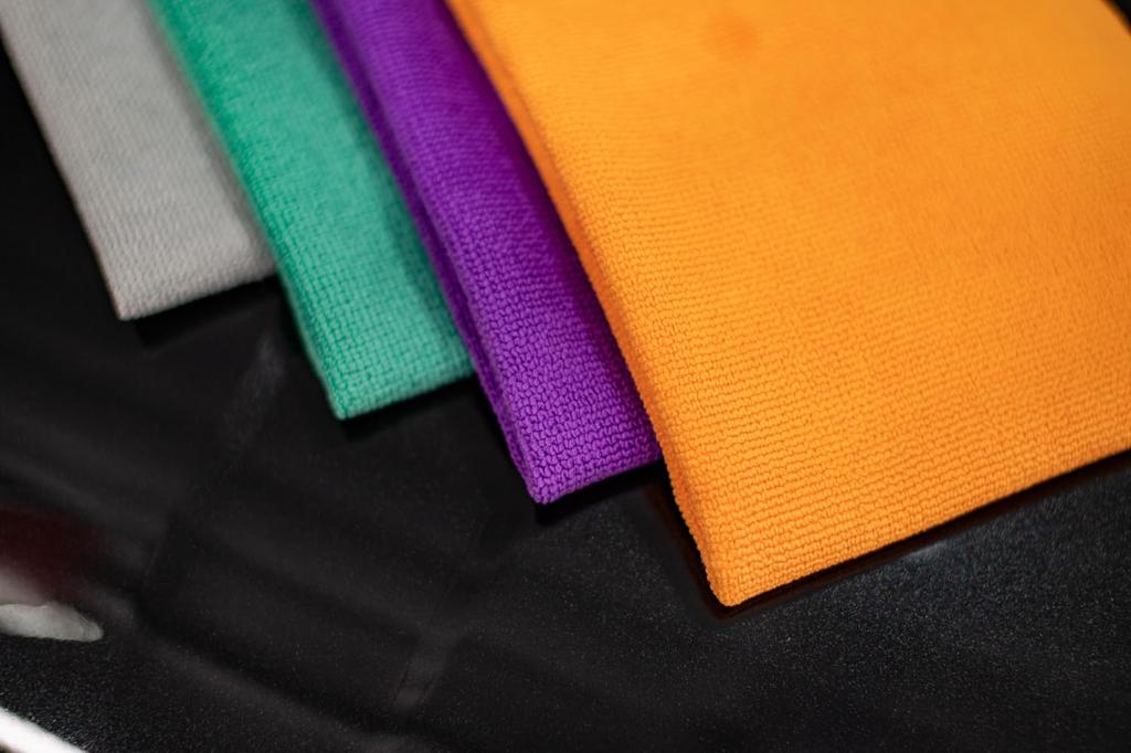 The Rag Company Edgeless Pearl 12 Pieces Edgeless Pearl Car Wash Detailing Coated Towel (Orange)