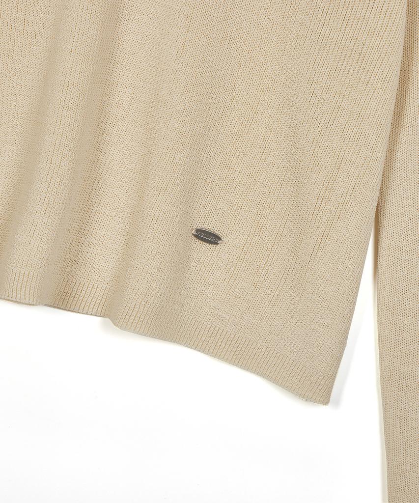 Pildeoseu See-Through Loose Fit Knit Beige