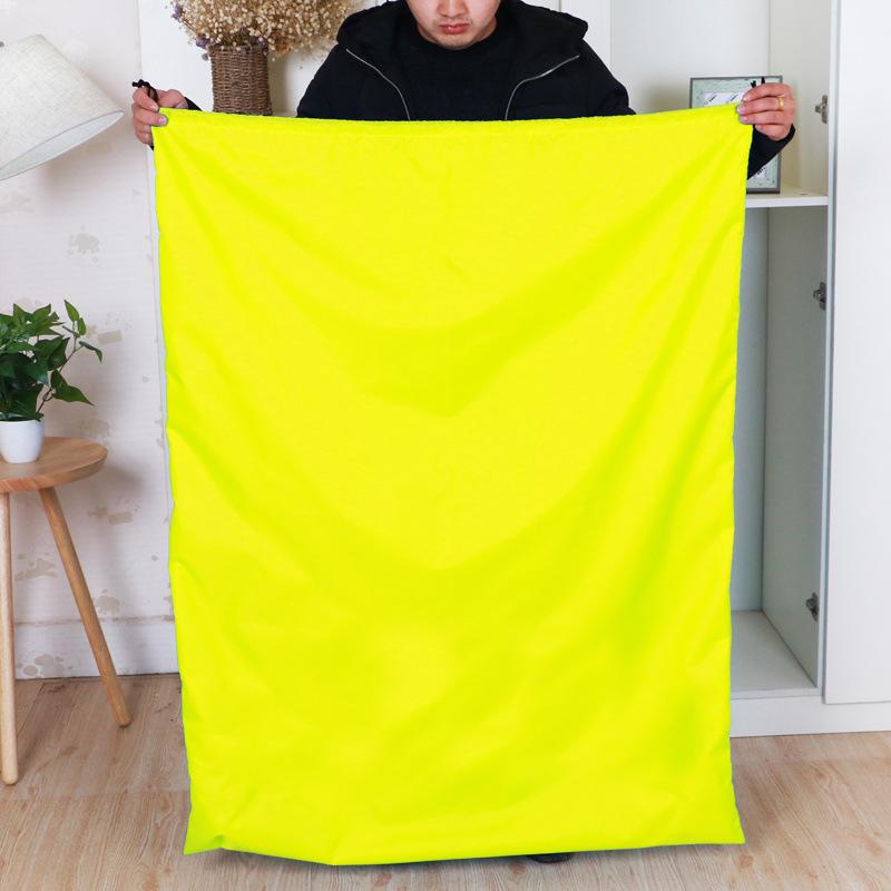 

Сверхпрочные большие мешки для белья, органайзер для путешествий на шнурке, сумка для кемпинга, дома, колледжа, общежития, прочная ткань для хранения грязных вещей, большие мешки для хранения 94x120CM жёлтый