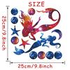 Cute Starry Sky Mermaid Wall Stickers DIY Creative Room Decoration Children Room Decal Kids Favorite 