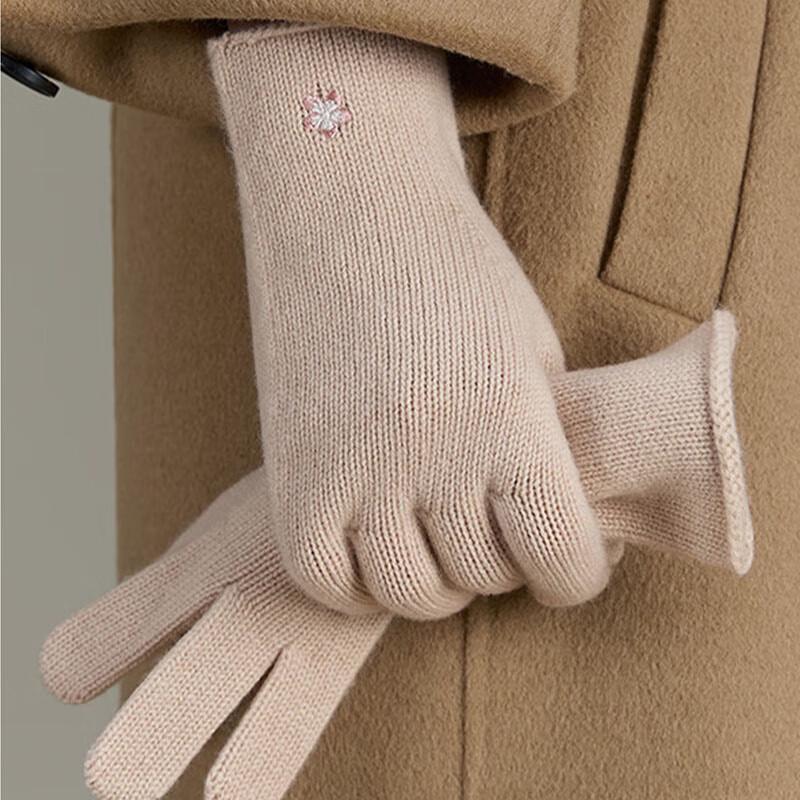 Женские теплые вязаные перчатки JIUMU из шерсти и кашемира SR014 One Size