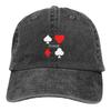 Poker Suite Classic Baseball Caps Peaked Cap Sun Shade Hats for Men