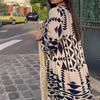 2026 Cross-border Plus Size European & American Women's Bohemian Print Pullover Dress for Autumn