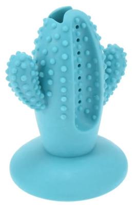 Rubber Dog Toy for Treats with Suction Cup 105x95x138cm Cactus