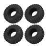 4 Stück RC Gummireifen 2,2 Zoll Stoßdämpfend Universal RC Crawler Räder für Traxxas Autos