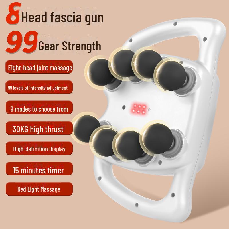 "Rechargeable Sixteen-Head Muscle Massager for Back, Leg & Waist Relaxation"