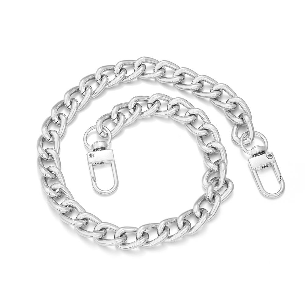 

Metal Aluminum Bag Chains Gold Silver Color 40/60/80/100cm Replacement Bags Strap Extended Link Chain Garment Accessories
