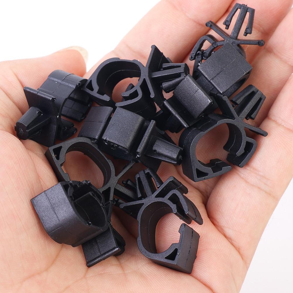 Universal Auto Car Wire Harness Fixing Clip Black Polypropylene Cable Loom Routing Fastener Retainer Engine Bay Electrical Fixer