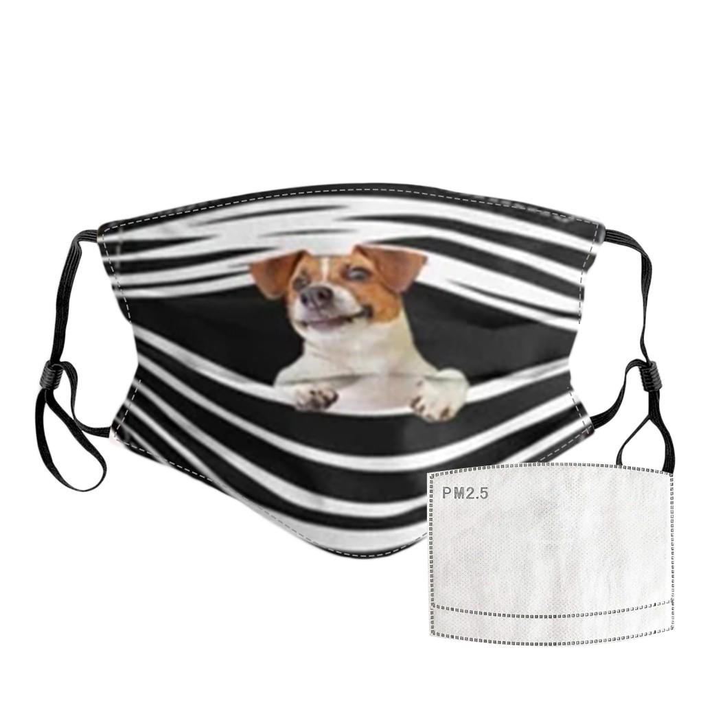 1PC Mask + 2 PC Filters General Dogs Prints Breathable Washable Mask Face Cover