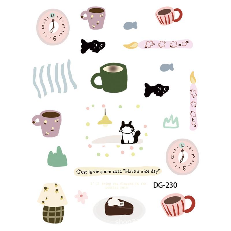 INS Style 3D Epoxy Cartoon Stickers - Self-adhesive Relief Decals for Phone/Laptop/Tablet DIY Decoration