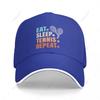 Multifunction Funny Eat Sleep Tennis Repeat Tennis Lover Sandwich Baseball Cap Unisex Sports Casual Caps Golf Hat Fishing Outdoors